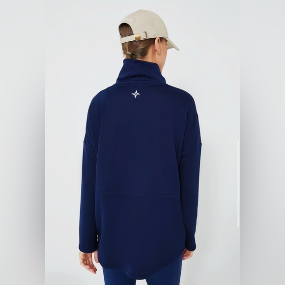 NWOT TUCKERNUCK TNUCK SPORT Navy Cinched Natalie Quarter Zip Sz XS - Picture 6 of 12